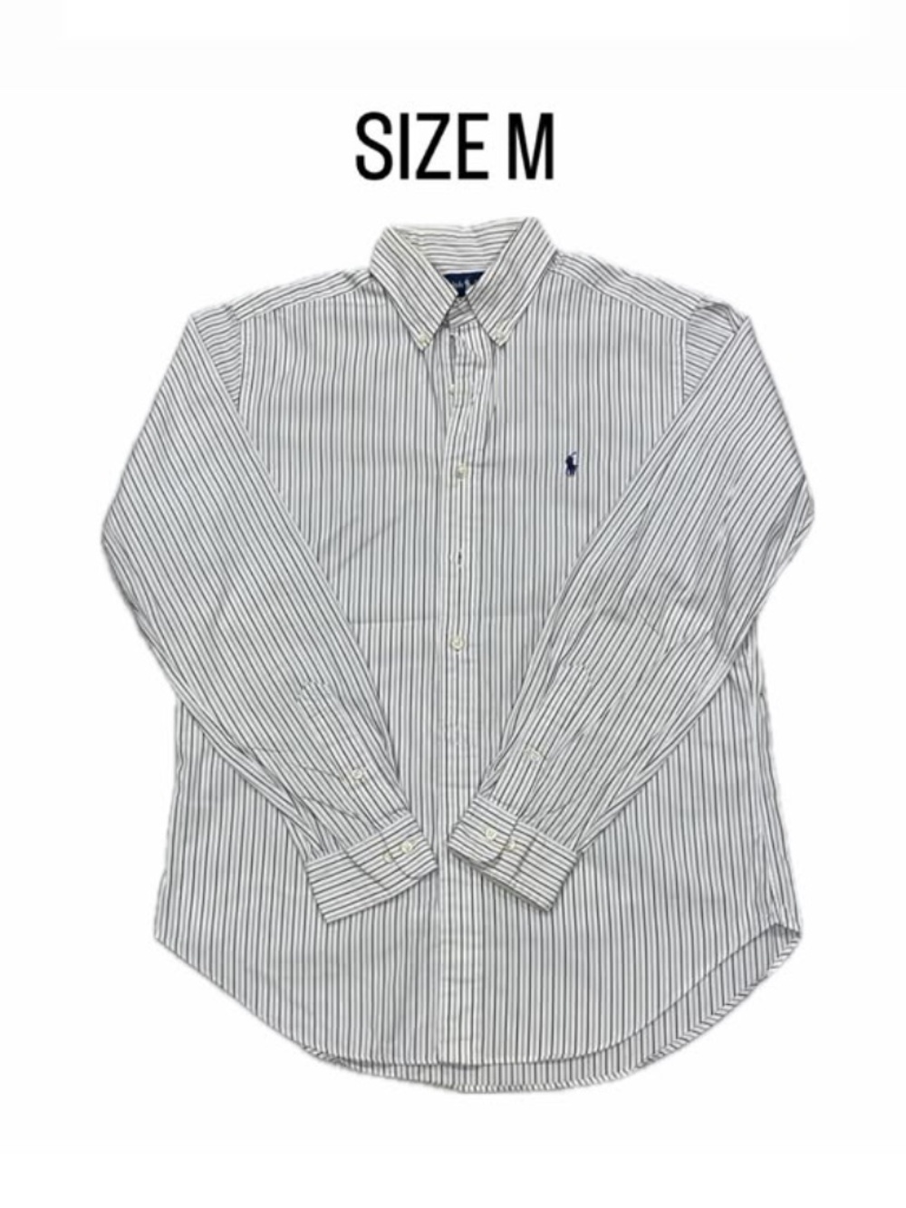 Ralph Lauren Men's Classic Fit Striped Button Down Shirt Size Medium.